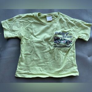 Zara Fast Tires lime green tee